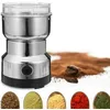 Image de Moulin à café et mixeur électrique broyeur pour grains de café graine de lin et autres épices - inox avivaw
