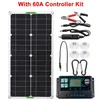Image de Panneau Solaire 50W 12V/24V Kit 100A Contrôleur Chargeur Dual USB pour Bateau RV Vamping Voiture