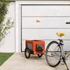 Image de CLARENCE® Remorque de vélo/Chariot de transport - pour animaux de compagnie - orange et noir LL110
