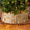 Image de Jupe De Sapin De Noël lumineuse à LED De 28 Pouces Décoration Darbre De Noël Collier De Sapin De Noël Pour Fête De Noël En Famille