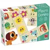 Image de Jeu Éducatif Macro Domino Animaux Et Objets Du Quotidien Avec Grandes Pieces En Bois