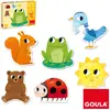 Image de Puzzle Goula Assortiment 6 Puzzles 2 Pièces Multi Bois
