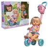 Image de Tricycle évolutif - FAMOSA - Nenuco - Rose - Ceintures de sécurité - Panier amovible