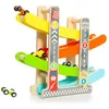 Image de Circuits en bois avec rampes Molto - Jouet en bois - MOLTO - Mixte - 18 mois - 4 voitures incluses
