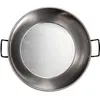 Image de Plat à paëlla traditionnel - LA VALENCIANA - Diamètre 40 cm - Acier poli