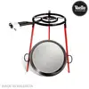 Image de Kit poele à paella polie 46 cms avec trépied et bruleur gaz 400 mms vaello E3-76969