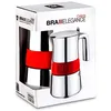 Image de Cafetière Italienne - BRA A170566 - 4 tasses - Rouge Argent - Acier inoxydable