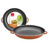 Image de Plat À Paella Orange En Acier Émaillé Vitrifié - 917138 - Ibili