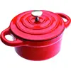 Image de Cocotte En Fonte Ibili Mini Cocotte Rouge 0.3 Litre Four Et Micro-ondes