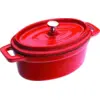 Image de Cocotte En Fonte Ibili Mini Cocotte Oval 15x10x6cm Rouge
