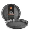 Image de IBILI Moule à tarte perforé antiadhésif 28 cm en acier   croustillant compatible lave-vaisselle