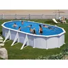 Image de Piscine acier blanc Atlantis ovale 810 x 470 x 132 m - Gré - Filtre à sable - Hors-sol