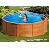 Image de Piscine Acier Aspect Bois Mauritius Ronde 4,80 X 1,32 M - Gré