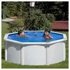 Image de Piscine hors-sol acier GRE Fidji ronde Ø240x120 cm - Capacité : 240 x 120 cm - Filtre à sable