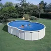 Image de Piscine acier ovale 6.40x3.90x1.20m en forme de 8