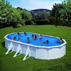 Image de Piscine Ovale Acier 5,27m X 3,27m X H: 1,22m - Filtration À Sable - Renfort Apparents