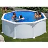 Image de Piscine acier blanc atlantis ronde 3,70 x 1,32 m - gré KITPR358