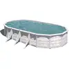 Image de Piscine Ovale Acier 7,44m X 3,99m X H: 1,22m - Imitation Bois Nordique
