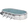 Image de Piscine ovale acier 744m x 399m x H: 122m - Imitation bois Nordique