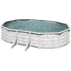 Image de Piscine Acier Aspect Bois Rectangulaire 6,10x3,75m H1,22m