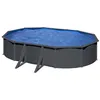 Image de Piscine ovale acier Gré Louko Gris Anthracite - 5 x 3 x 120 m