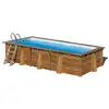 Image de Piscine bois papaya 5,20 x 3,20 x 1,33 m - gré