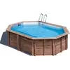 Image de Piscine bois bambu 5,35 x 3,35 x 1,36 m - gré