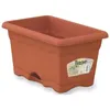 Image de Plastiken Jardiniere Rectangulaire Ø 50 X 20 Cm Avec Plateau - Terracotta