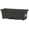 Image de Plastiken Jardiniere Rectangulaire - 50 X 20 Cm Avec Plateau - Anthracite