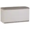Image de Coffre 350l Intérieur/extérieur Fonctionnel Et Esthétique Cadenassable Avec Roulettes Beige