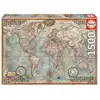 Image de Educa - Puzzle - 1500 Le Monde, Carte Politique