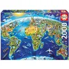 Image de Puzzle Symboles du Monde 2000 pièces - EDUCA - Tableaux et peintures - Multicolore - Adulte