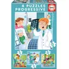 Image de Puzzle Progressif EDUCA - Quand Je Serai Grand - 4 puzzles de 12 à 25 pièces - Thème Humains - Enfant