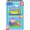 Image de Educa - Puzzle Bois Peppa Pig 2x9 Pcs