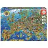 Image de Educa Puzzle 500 La Folle Carte D'europe