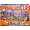 Image de Puzzle Panoramique - Les Animaux Sauvages - Jungle - 2 Modèles De 100 Pièces