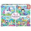 Image de Multi 4 En 1 Junior - Amis Fantastiques - 4 Puzzles Progressifs