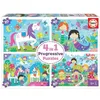 Image de Puzzle progressif 4 en 1 - EDUCA - AMIS FANTASTIQUES - 20-80 pcs - Enfant - Dessins animés et BD