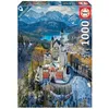 Image de Puzzle EDUCA 1000 pièces Earth from above Neuschwanstein - Adulte - Espagne