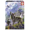 Image de Educa Puzzle 500 Pièces Loups Sur Les Rochers Animaux