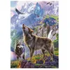 Image de Puzzle 500 pièces : Loups Sur Les Rochers