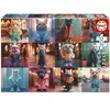 Image de Puzzle - Educa - Animaux A La Mode - 200 Pieces - Activité Ludique - Développe La Concentration