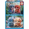 Image de Puzzle - Educa - Monstres Mignons - 2 X 100 Pieces - Pour Enfants Des 8 Ans - Theme Dessins Animés