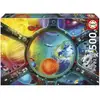 Image de Puzzle - Educa - Promenade Spatiale - 500 Pieces - Theme Science Et Espace - Dimensions 48x34 Cm
