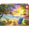 Image de Puzzle - EDUCA - Plage dAmour - 1000 pièces - 68x48 cm - Pour adultes - Thème nature