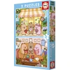 Image de Educa Puzzle Capyfun - 2 Puzzles En Carton De 48 Pièces Chacun