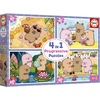 Image de Educa Coffret Puzzles Capyfun - 4 Puzzles En Carton Pour Enfants