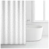 Image de Rideau Douche 180x200 Tissus Blanc/noi Rayen - 2307
