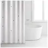 Image de Rideau De Douche Rayen Polyester Blanc Motifs 180x200 Cm Rayen