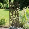 Image de Panneau décoratif ajouré - NORTENE - Brun effet vieilli - Gris mat - Treillage Decoratif Metal Arbre